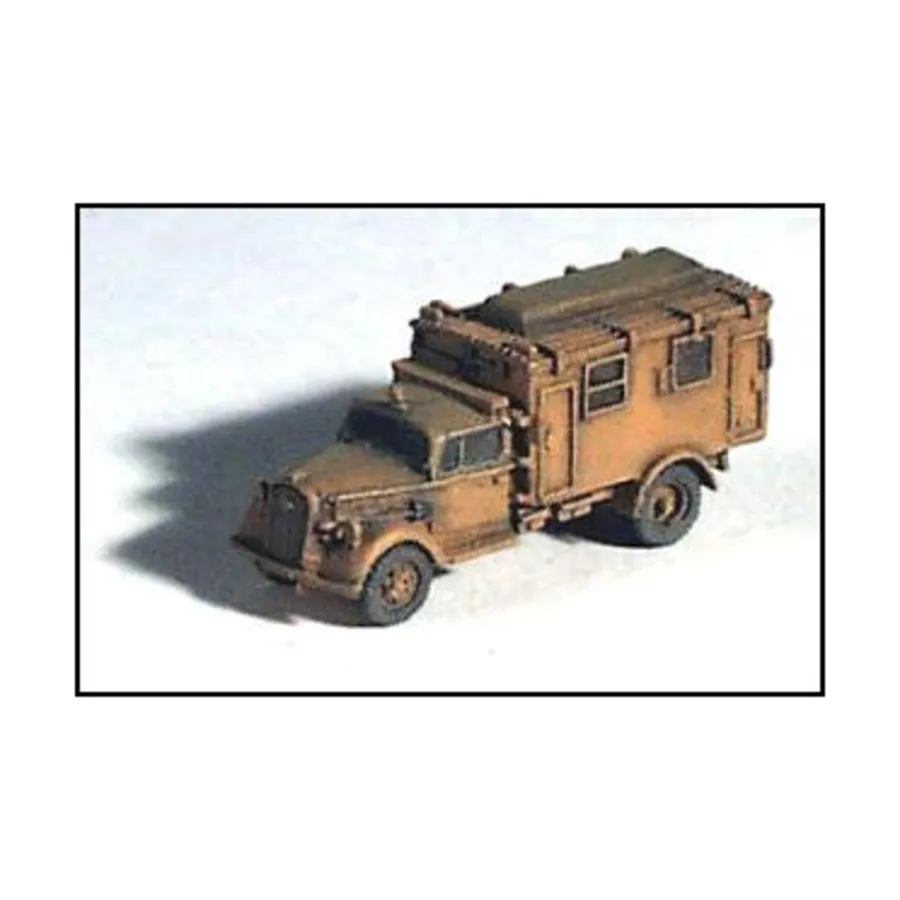 Опель Блиц Вариант, WWII Micro Armour - Germany - Softskins (1:285)
Опель Блиц Вариант, WWII Micro Armour - Germany - Softskins (1:285)