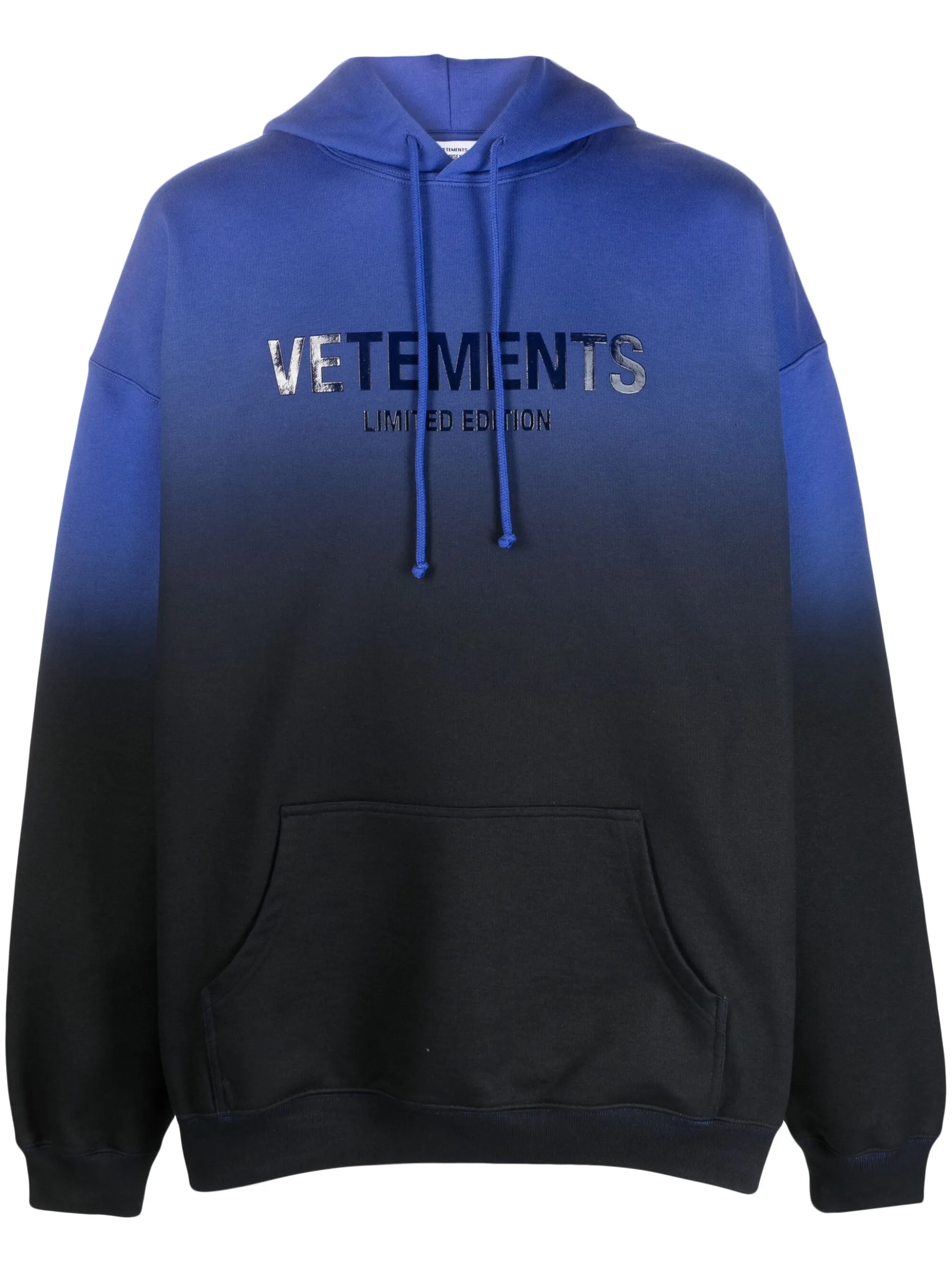Худи с выцветшим эффектом и логотипом Vetements, синий
Худи с выцветшим эффектом и логотипом Vetements, синий