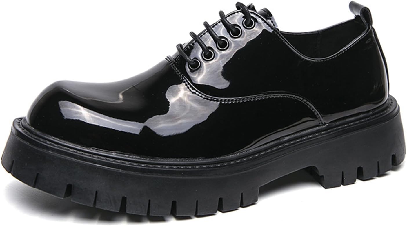 Мужские кожаные туфли с шнуровкой, массивным каблуком, подошвой Lug, модные, с круглым носком, для официального и делового стиля, удобные, нескользящие кроссовки для ходьбы Neuugo, черный
Мужские кожаные туфли с шнуровкой, массивным каблуком, подошвой Lug, модные, с круглым носком, для официального и делового стиля, удобные, нескользящие кроссовки для ходьбы Neuugo, черный