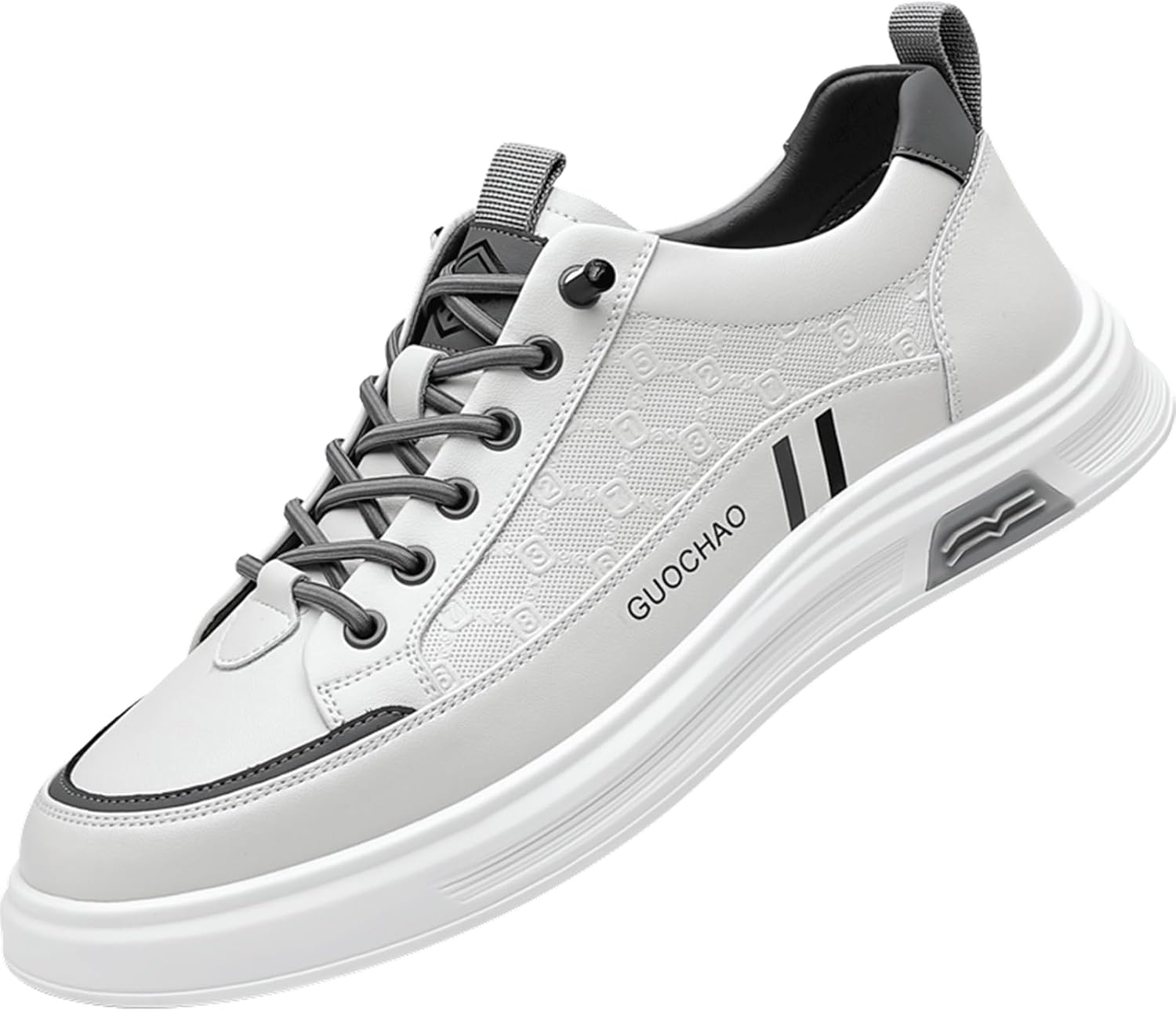 Мужские модные кожаные кроссовки средней высоты на платформе с эластичной резинкой, стильные ретро скейтбордические с круглым носком, противоскользящие, для ходьбы, тенниса и повседневной носки Netehadi, белый/серый
Мужские модные кожаные кроссовки средней высоты на платформе с эластичной резинкой, стильные ретро скейтбордические с круглым носком, противоскользящие, для ходьбы, тенниса и повседневной носки Netehadi, белый/серый