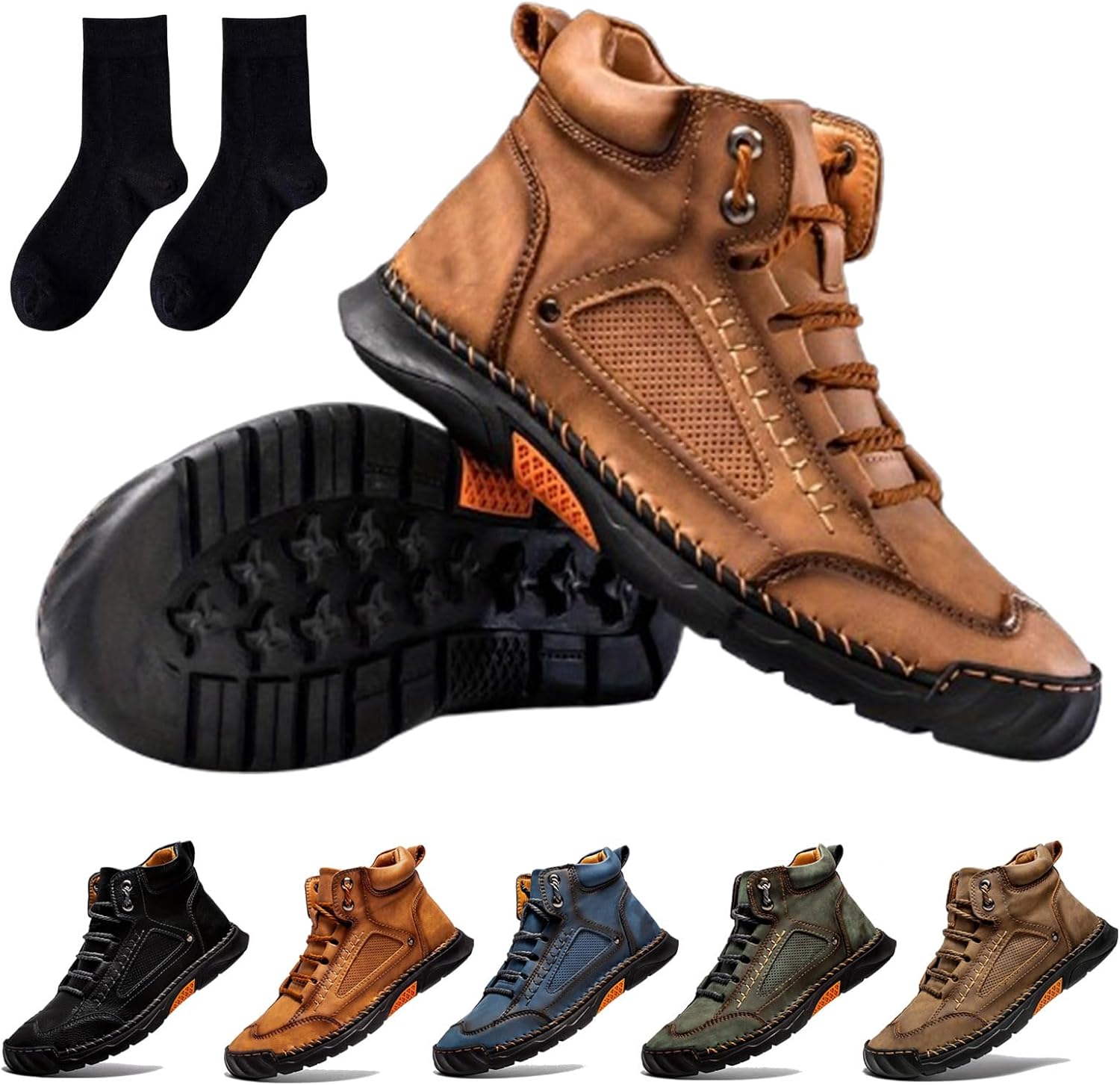 Мужские ботинки Tarcegta Sawbehind, комфортные мужские кожаные ботинки ручной работы Sawbehind - водонепроницаемые, с поддержкой свода стопы, коричневый
Мужские ботинки Tarcegta Sawbehind, комфортные мужские кожаные ботинки ручной работы Sawbehind - водонепроницаемые, с поддержкой свода стопы, коричневый