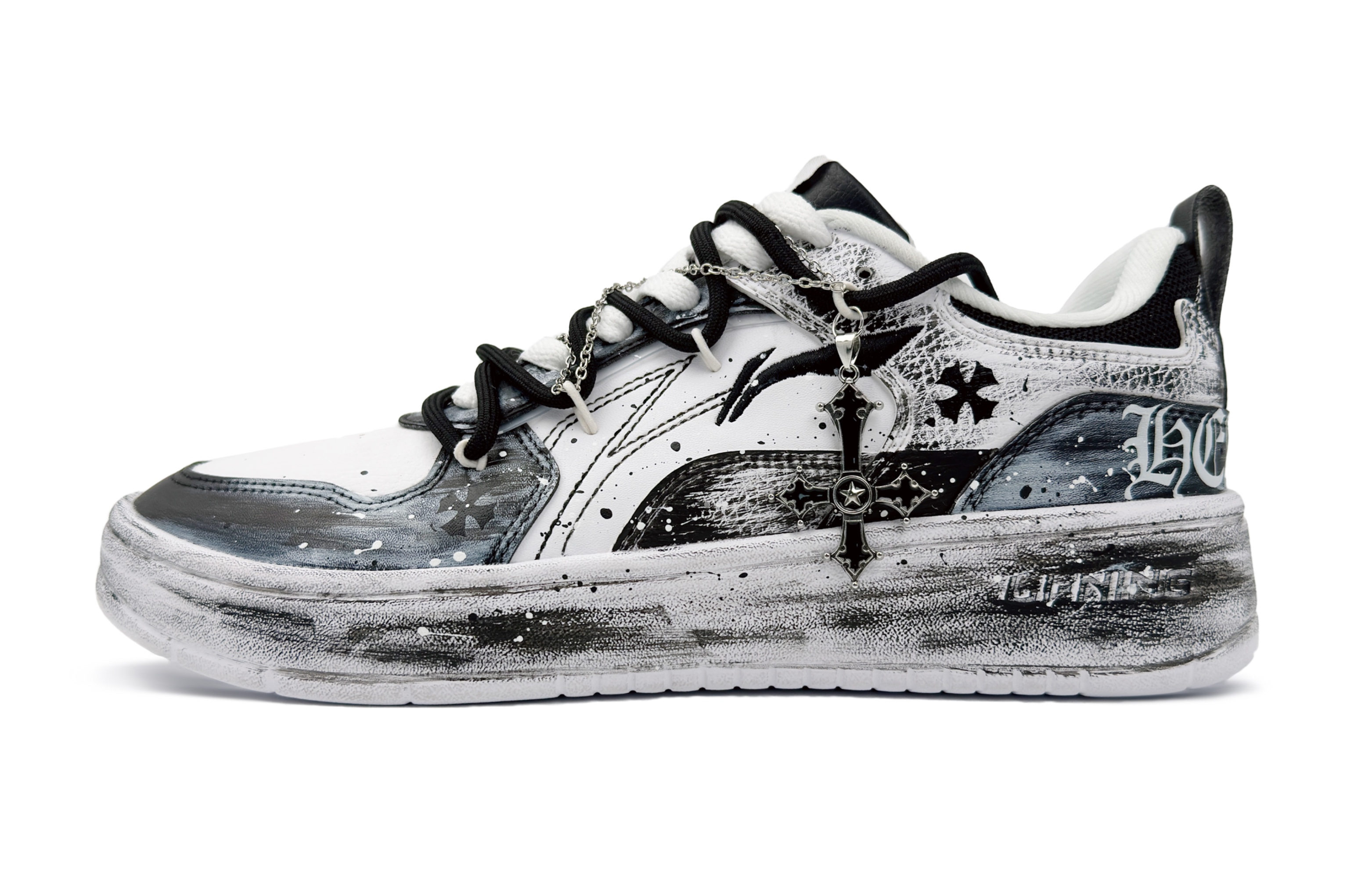 LINING Кроссовки для скейтбординга Spike Years, нескользящие, износостойкие, дышащие, низкие, мужские, черно-белые
LINING Кроссовки для скейтбординга Spike Years, нескользящие, износостойкие, дышащие, низкие, мужские, черно-белые