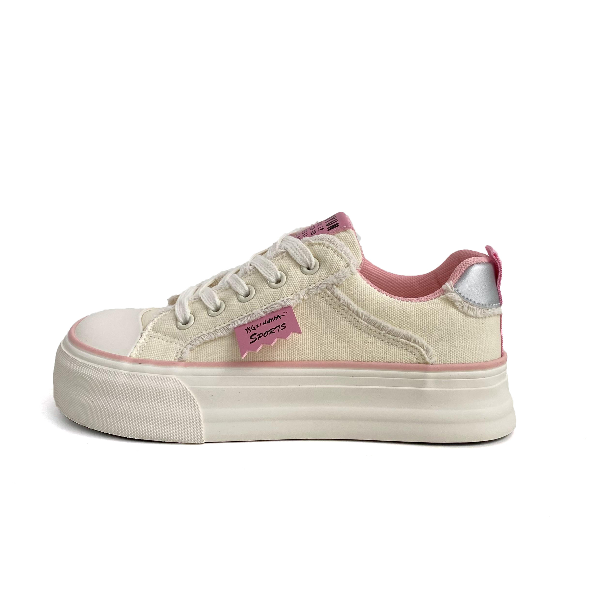 Износостойкие низкие детские скейтерские кроссовки для подростков BINGO DUCK, бежевый/розовый
Износостойкие низкие детские скейтерские кроссовки для подростков BINGO DUCK, бежевый/розовый