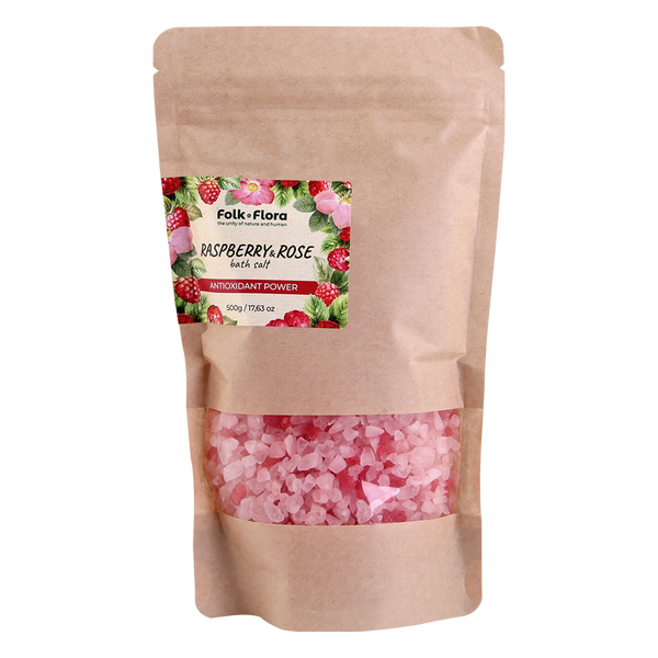 Соль для ванн, 500 г Folk Flora Róża&Malina 
Соль для ванн, 500 г Folk Flora Róża&Malina