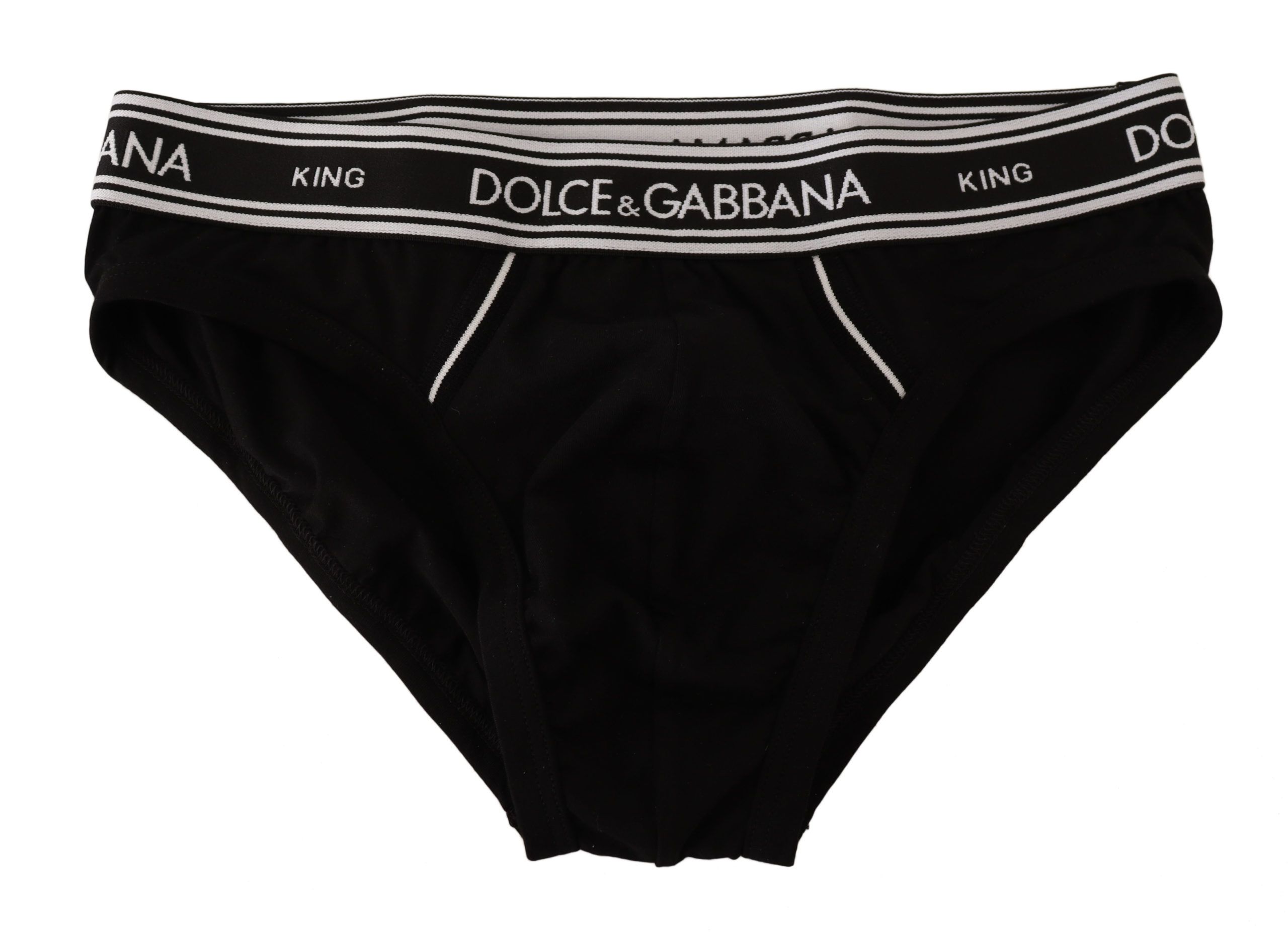 Элегантные черные полосатые дизайнерские трусы-брифы Dolce & Gabbana, черно-белый
Элегантные черные полосатые дизайнерские трусы-брифы Dolce & Gabbana, черно-белый