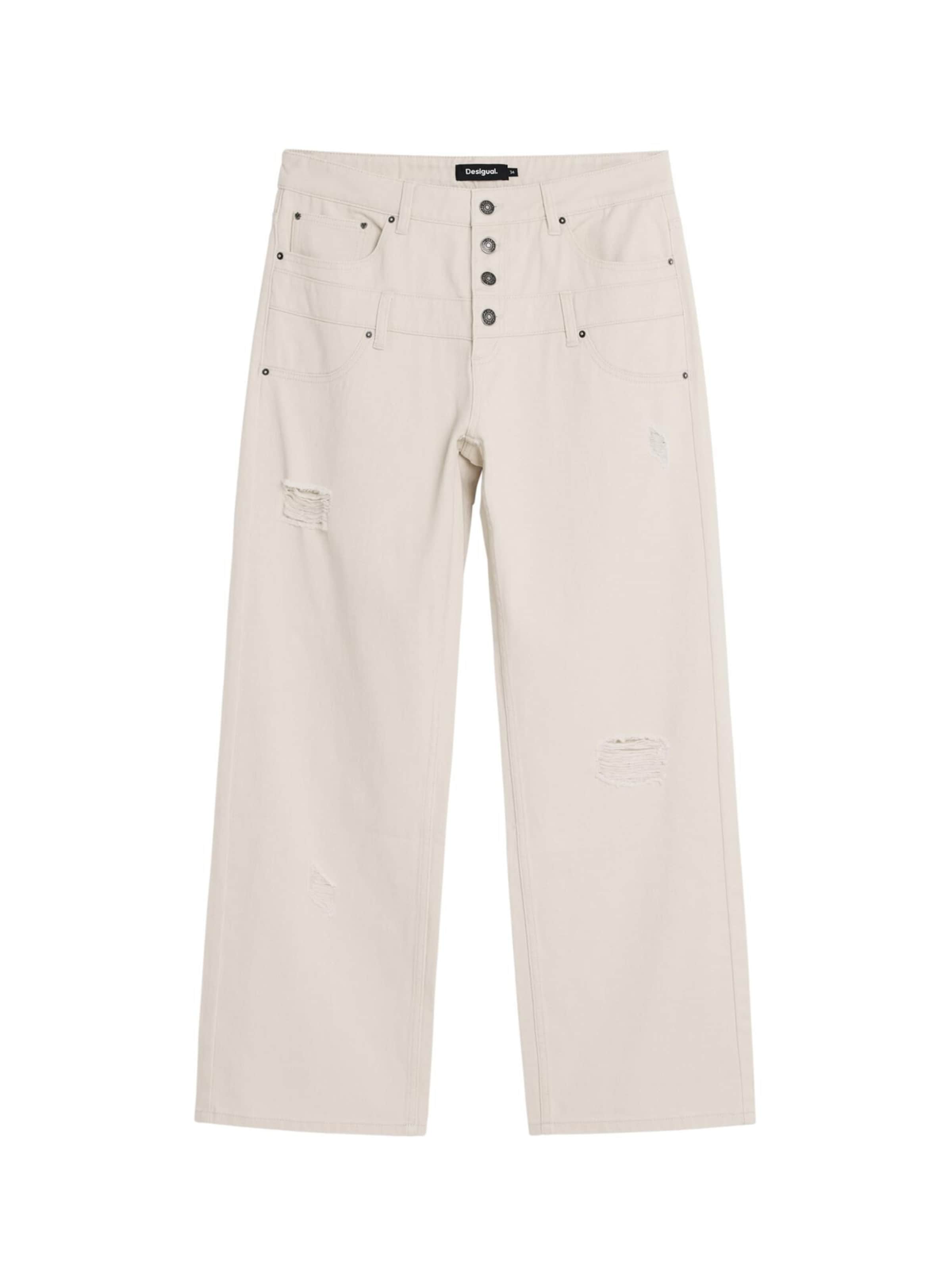 Desigual Широкие джинсы из шерсти белого цвета
Desigual Широкие джинсы из шерсти белого цвета