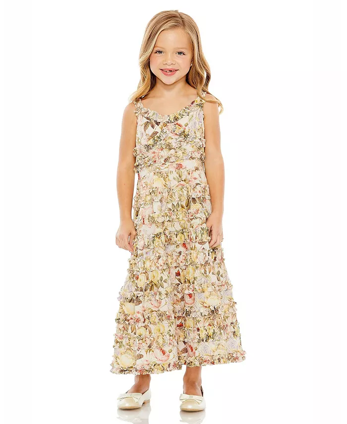 Платье миди с цветочным принтом и ярусами-оборками для девочек постарше Mac Duggal, слоновая кость/кремовый
Платье миди с цветочным принтом и ярусами-оборками для девочек постарше Mac Duggal, слоновая кость/кремовый