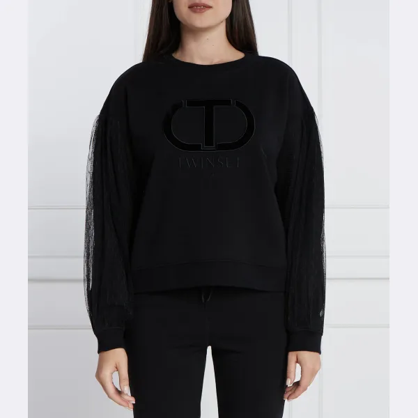 Толстовка обычного кроя Twin-Set, черный
Толстовка обычного кроя Twin-Set, черный