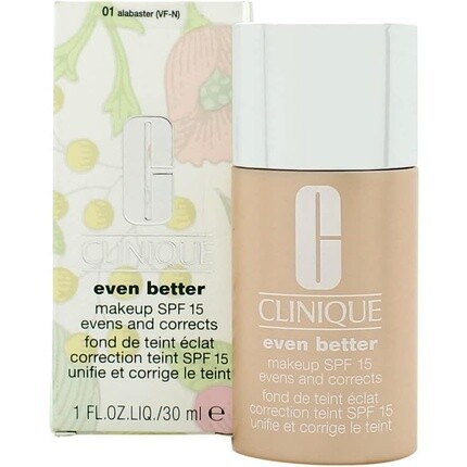 Clinique Even Better Liquid Foundation SPF 15 01/CN10 Алебастр 30 мл
Clinique Even Better Liquid Foundation SPF 15 01/CN10 Алебастр 30 мл