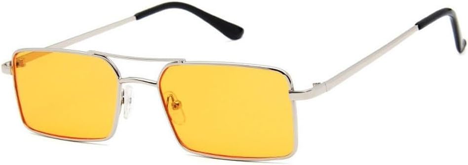 Винтажные прямоугольные солнцезащитные очки с двойной перемычкой для женщин, металлическая оправа, прозрачные линзы, мужские солнцезащитные очки с защитой от УФ-излучения UV400 SKFGNX, Silver Orange
Винтажные прямоугольные солнцезащитные очки с двойной перемычкой для женщин, металлическая оправа, прозрачные линзы, мужские солнцезащитные очки с защитой от УФ-излучения UV400 SKFGNX, Silver Orange