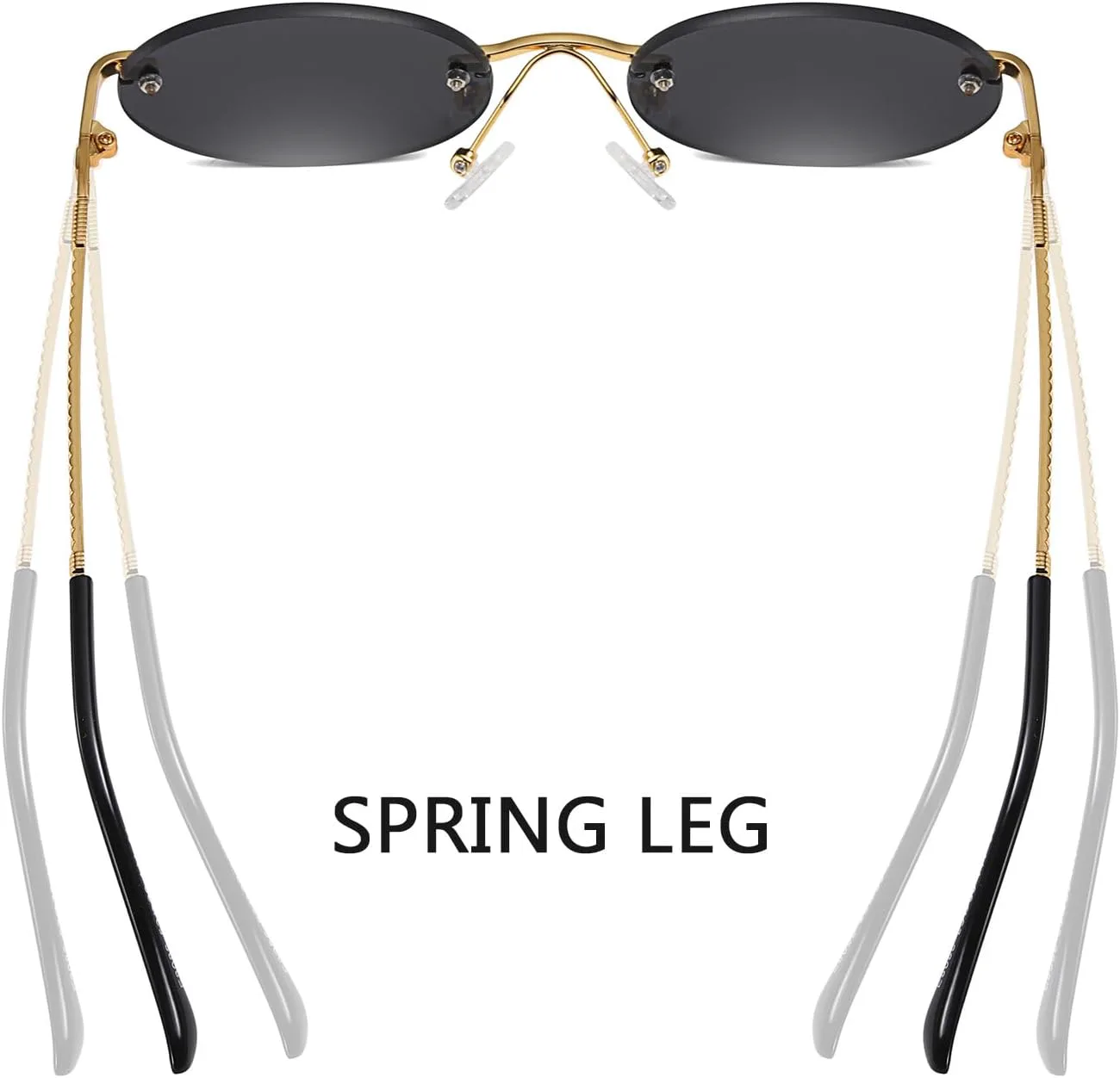 Ретро овальные солнцезащитные очки без оправы, маленькие круглые очки без оправы, защита от УФ-излучения UV400, модные очки для мужчин и женщин TOSGMLOUS, Blue
Ретро овальные солнцезащитные очки без оправы, маленькие круглые очки без оправы, защита от УФ-излучения UV400, модные очки для мужчин и женщин TOSGMLOUS, Blue