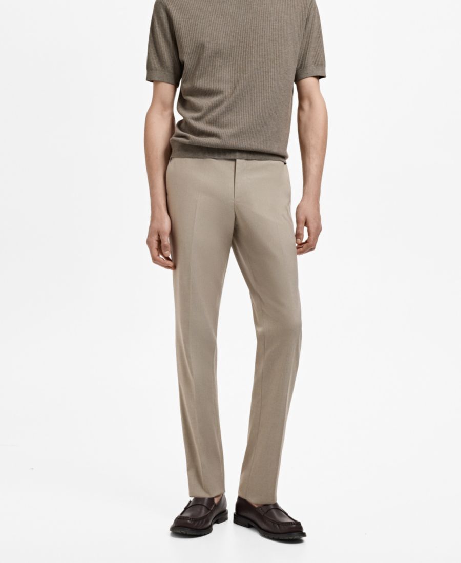 Мужские брюки от костюма Monaco приталенного кроя MANGO, Beige
Мужские брюки от костюма Monaco приталенного кроя MANGO, Beige