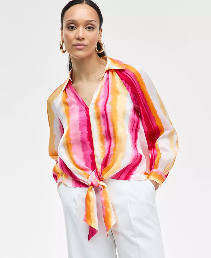 Женская блузка с принтом и завязкой спереди I.N.C. International Concepts, розовый
Женская блузка с принтом и завязкой спереди I.N.C. International Concepts, розовый