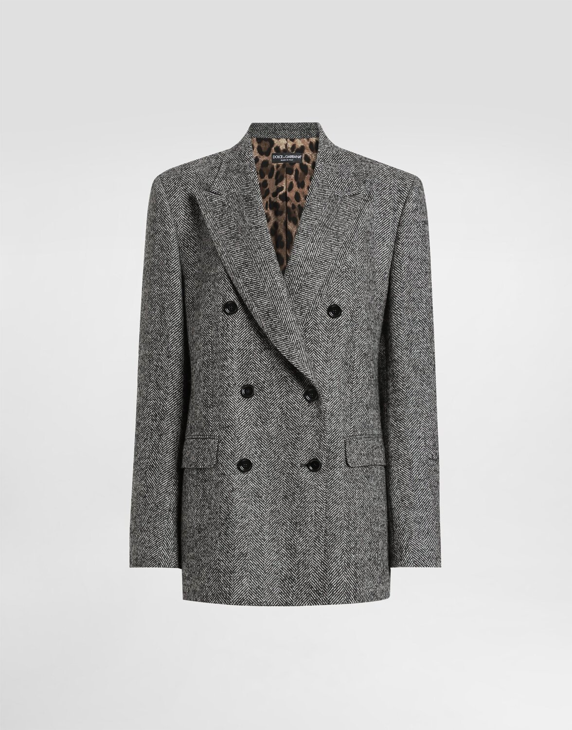 Двубортный жакет с елочным узором Dolce & Gabbana, мультиколор
Двубортный жакет с елочным узором Dolce & Gabbana, мультиколор