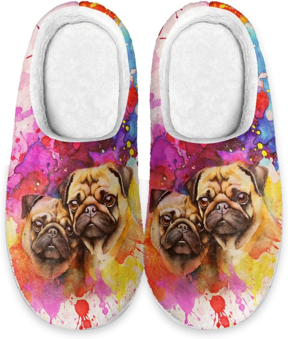 Тапочки для дома Forchrinse с американским флагом для мужчин и женщин, мягкие и комфортные, теплые тапочки на осень и зиму, легкие, на скользящей подошве, Tie Dye Pug
Тапочки для дома Forchrinse с американским флагом для мужчин и женщин, мягкие и комфортные, теплые тапочки на осень и зиму, легкие, на скользящей подошве, Tie Dye Pug