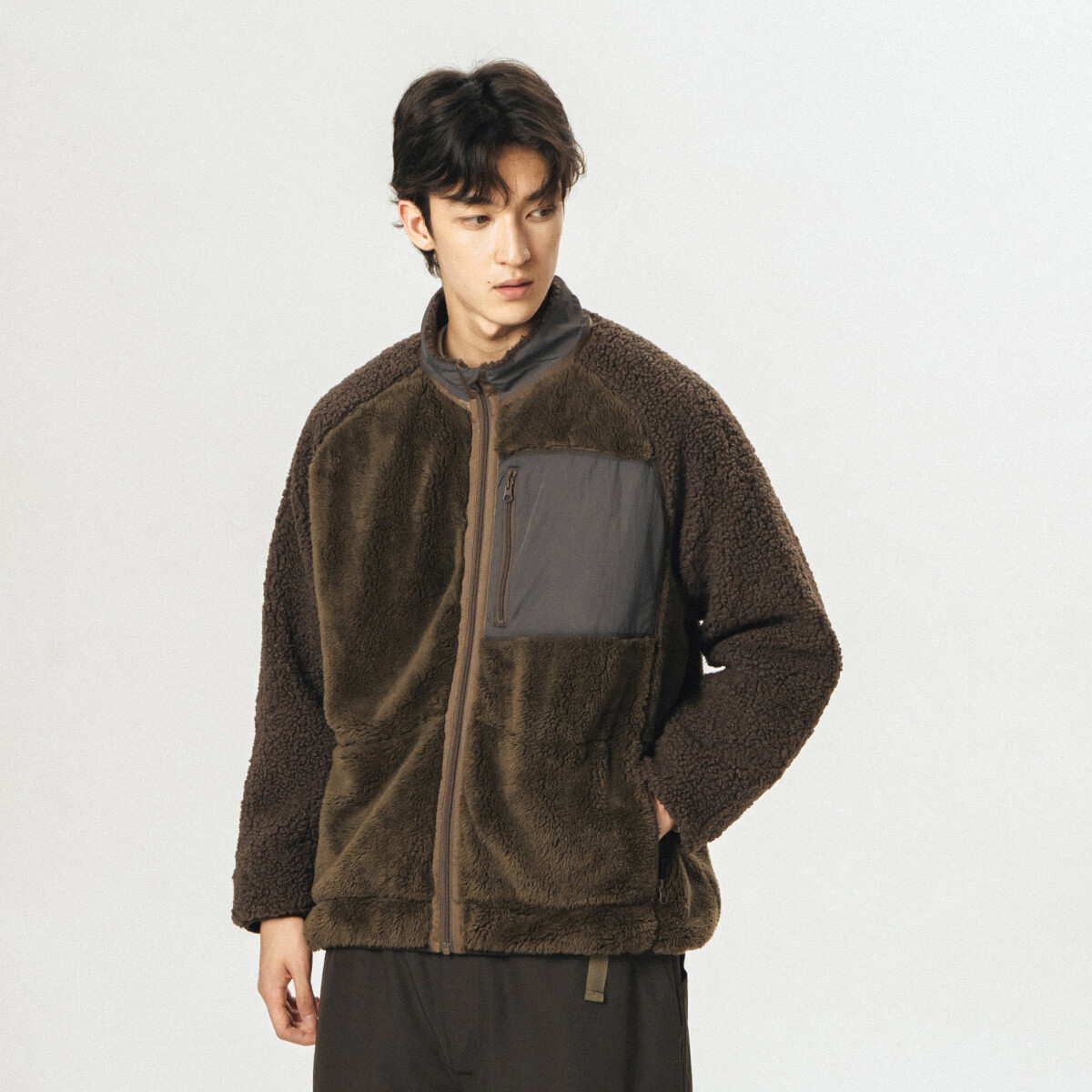 714STREET Куртка унисекс, Армейский зеленый с темно-коричневым
714STREET Куртка унисекс, Армейский зеленый с темно-коричневым