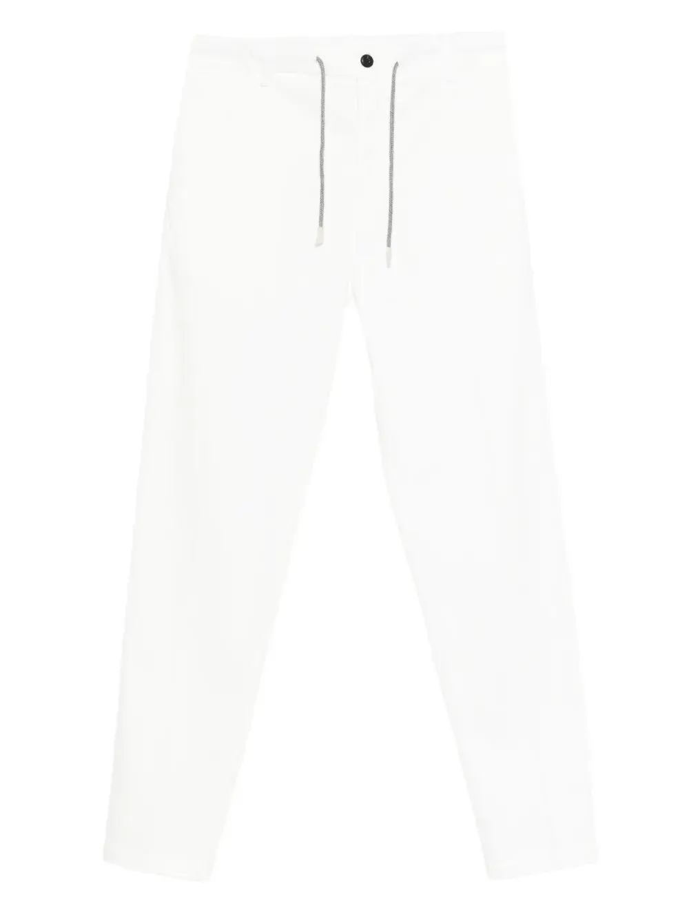 Брюки прямого кроя из хлопковой смеси с завязками Eleventy, белый
Брюки прямого кроя из хлопковой смеси с завязками Eleventy, белый