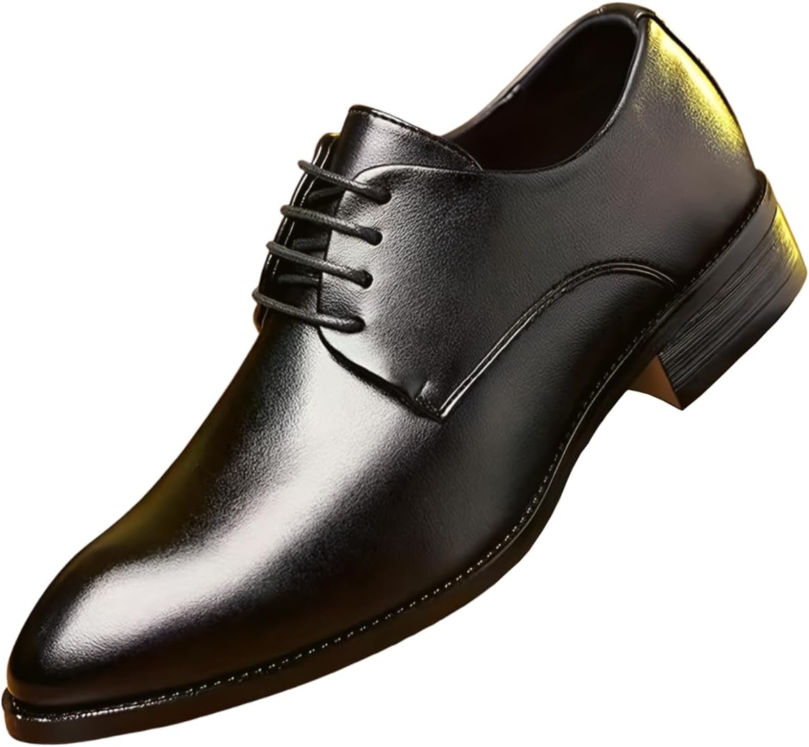 Мужские классические кожаные туфли Santimon, формальные с шнуровкой, элегантные оксфорды для работы, свадьбы и деловых мероприятий, черный
Мужские классические кожаные туфли Santimon, формальные с шнуровкой, элегантные оксфорды для работы, свадьбы и деловых мероприятий, черный