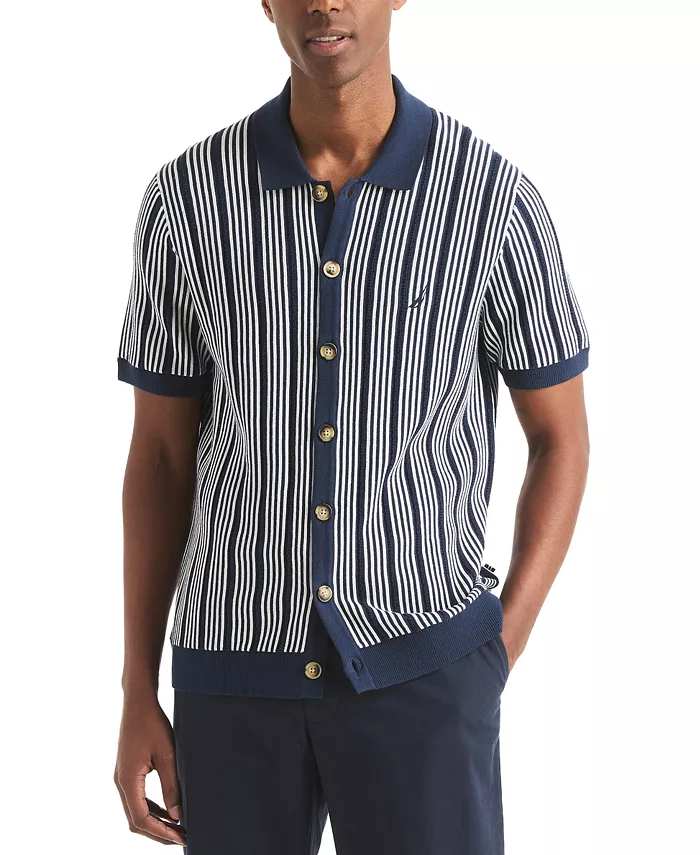 Мужская классическая полоскатая поло из трикотажа Nautica, синий
Мужская классическая полоскатая поло из трикотажа Nautica, синий