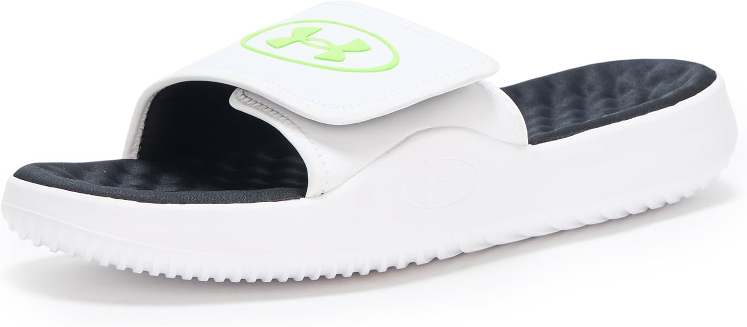 Under Armour мужские сланцы Ignite Pro 8, (100) White/White/Hyper Green
Under Armour мужские сланцы Ignite Pro 8, (100) White/White/Hyper Green