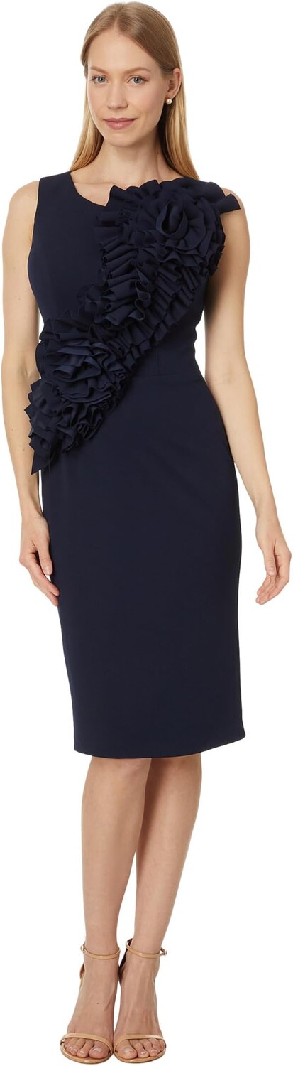 Платье Betsy & Adam Short scuba crepe ruffle flower, темно-синий
Платье Betsy & Adam Short scuba crepe ruffle flower, темно-синий