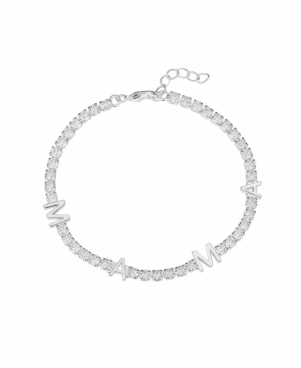 Теннисный браслет «Мама» с кубическим цирконием Unwritten, silver
Теннисный браслет «Мама» с кубическим цирконием Unwritten, silver