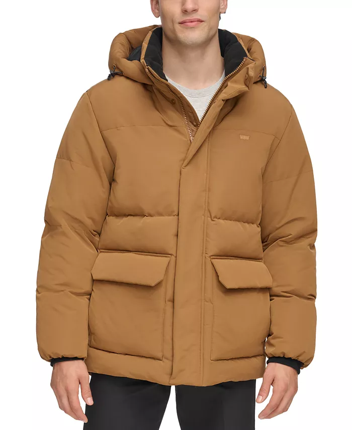 Мужская рабочая парка с капюшоном Levi's, коричневый
Мужская рабочая парка с капюшоном Levi's, коричневый