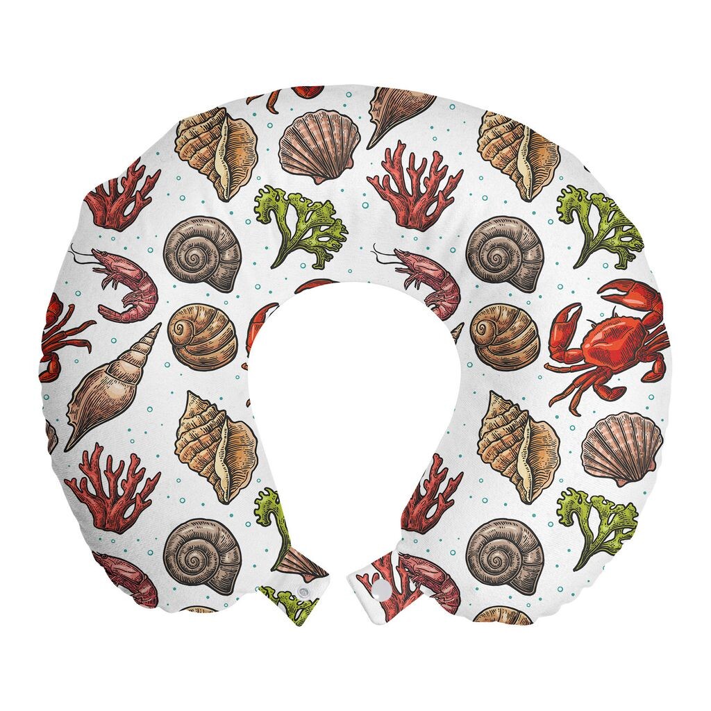 ABAKUHAUS Sea Shells Дорожная подушка для шеи, морская креветка, пенопластовый дорожный предмет для самолета и автомобиля, 30x30 см, разноцветный
ABAKUHAUS Sea Shells Дорожная подушка для шеи, морская креветка, пенопластовый дорожный предмет для самолета и автомобиля, 30x30 см, разноцветный