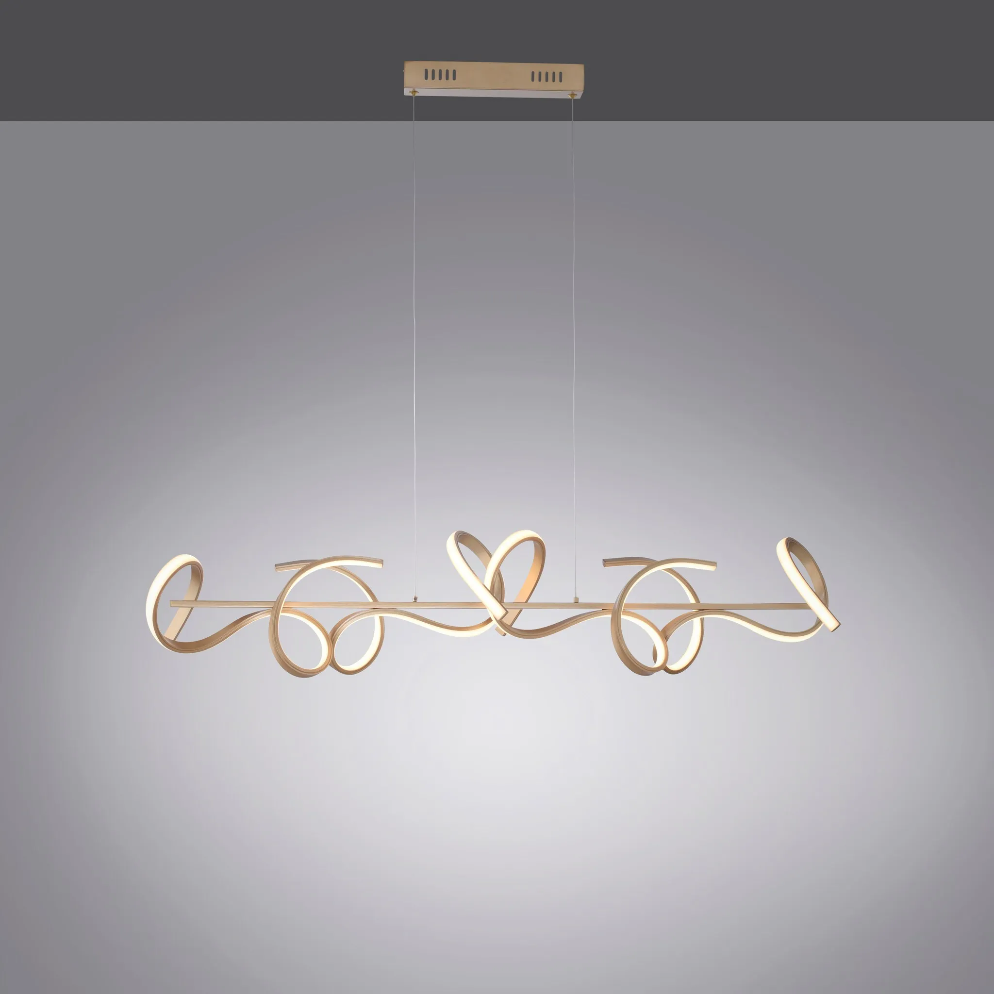 JUST LIGHT подвесной светильник «CURLS», 4 пламени, источник света светодиодная панель | Постоянно встроенный светодиод, светодиод, диммируемый, Simply Dim, память, после отключения от сети, цвет messingfarben matt
JUST LIGHT подвесной светильник «CURLS», 4 пламени, источник света светодиодная панель | Постоянно встроенный светодиод, светодиод, диммируемый, Simply Dim, память, после отключения от сети, цвет messingfarben matt