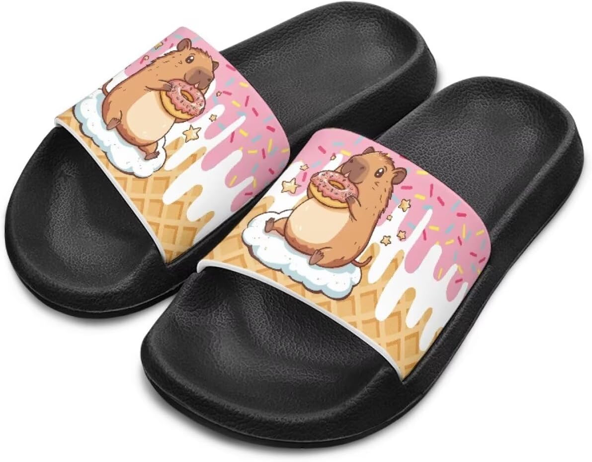 Унисекс шлепанцы для девочек и мальчиков, удобные тапочки, нескользящие для душа, домашняя мода, толстая подошва, для дома и улицы, подарки Cugasmaru, Capybara Ice Cream
Унисекс шлепанцы для девочек и мальчиков, удобные тапочки, нескользящие для душа, домашняя мода, толстая подошва, для дома и улицы, подарки Cugasmaru, Capybara Ice Cream