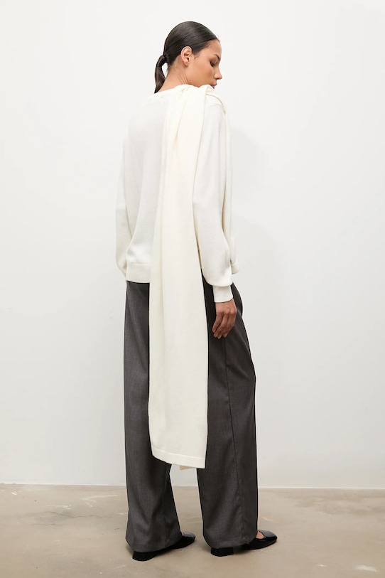 Свитер из мериносовой шерсти с шалью Answear.Lab, бежевый
Свитер из мериносовой шерсти с шалью Answear.Lab, бежевый