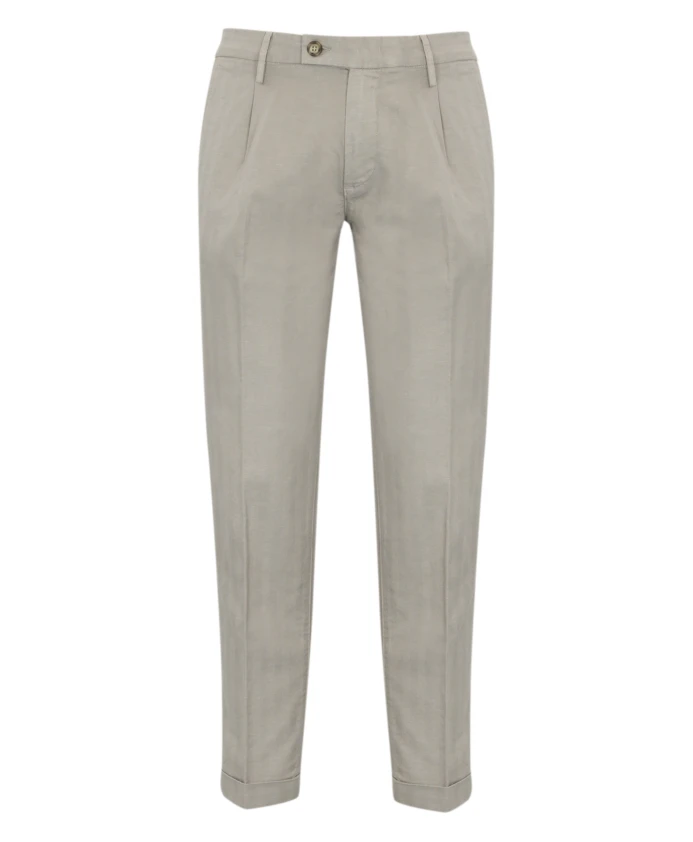 Хлопчатобумажные льняные брюки прямого кроя Re-Hash, серый
Хлопчатобумажные льняные брюки прямого кроя Re-Hash, серый