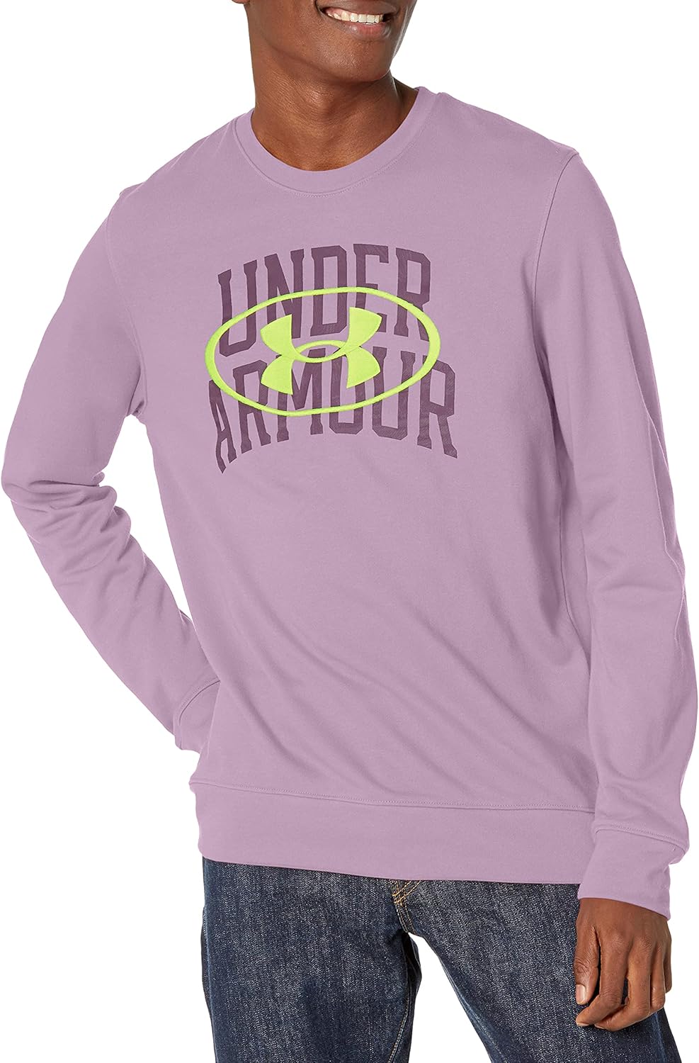 Under Armour мужская футболка Rival Terry Lockertag Overlap Crew, Mauve Pink (698)/High-Vis Yellow, Желтый, Under Armour мужская футболка Rival Terry Lockertag Overlap Crew, Mauve Pink (698)/High-Vis Yellow
Under Armour мужская футболка Rival Terry Lockertag Overlap Crew, Mauve Pink (698)/High-Vis Yellow, Желтый, Under Armour мужская футболка Rival Terry Lockertag Overlap Crew, Mauve Pink (698)/High-Vis Yellow