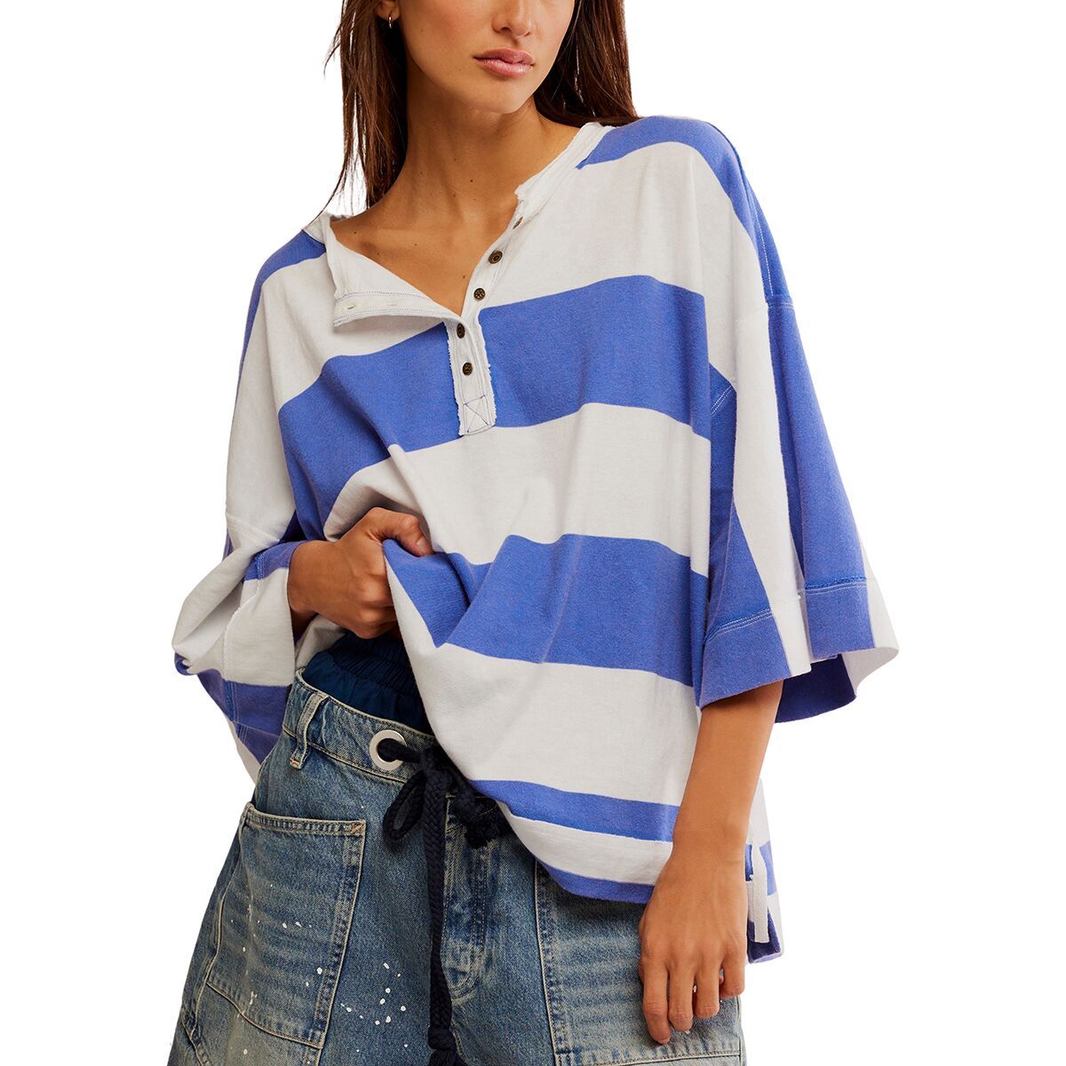 Замечательная футболка Free People, синий
Замечательная футболка Free People, синий