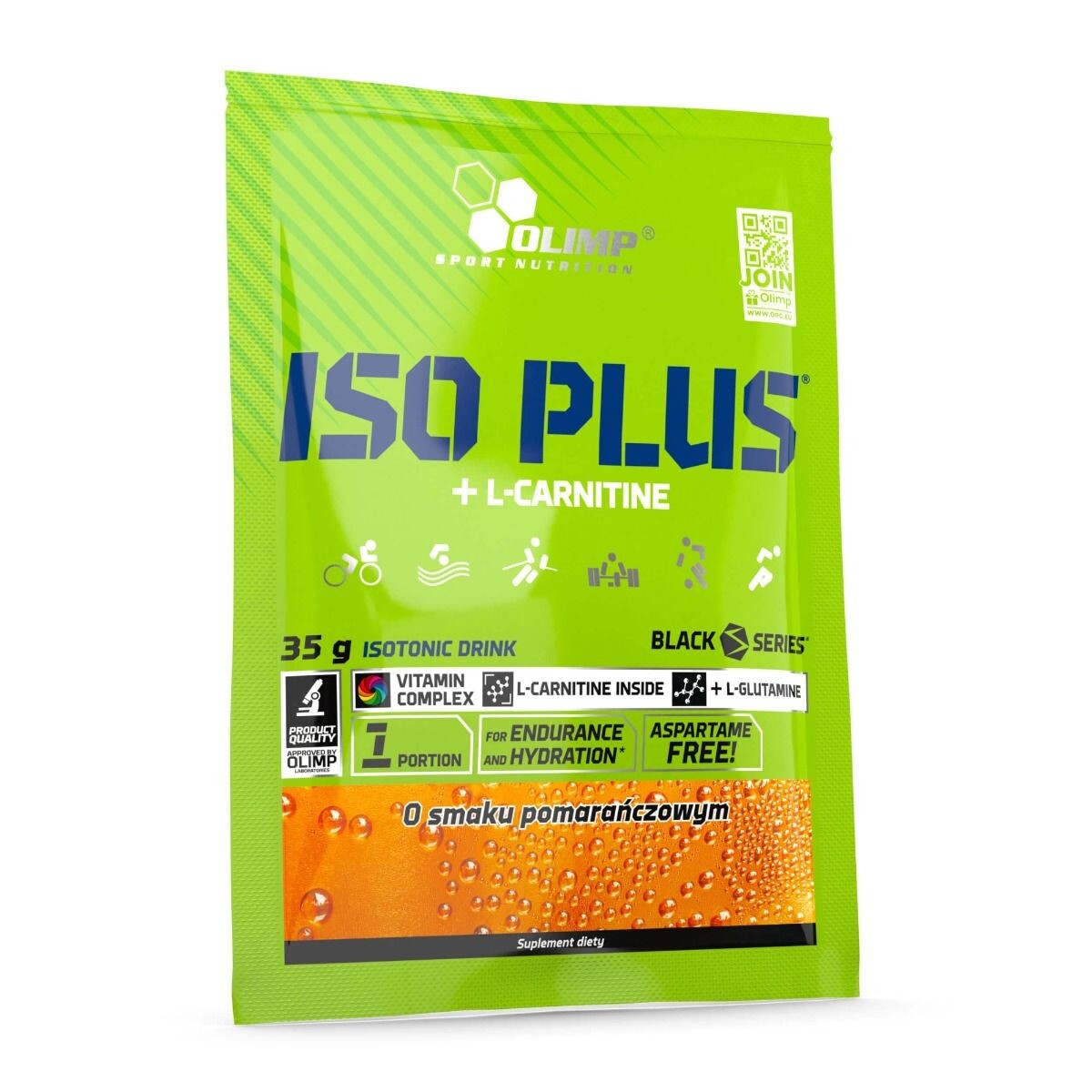 Порошок для приготовления изотонического напитка Olimp Iso Plus o Smaku Pomarańczowym Proszek, 35 g
Порошок для приготовления изотонического напитка Olimp Iso Plus o Smaku Pomarańczowym Proszek, 35 g