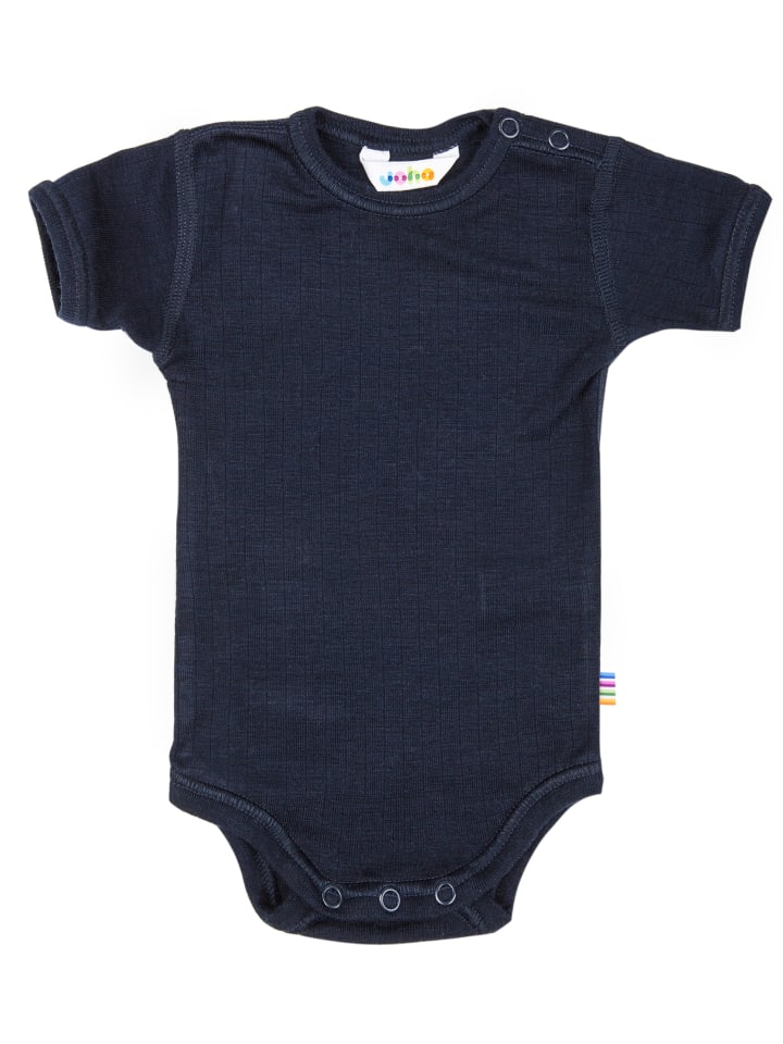 Joha Боди с короткими рукавами из мериносовой шерсти темно-синего цвета
Joha Боди с короткими рукавами из мериносовой шерсти темно-синего цвета