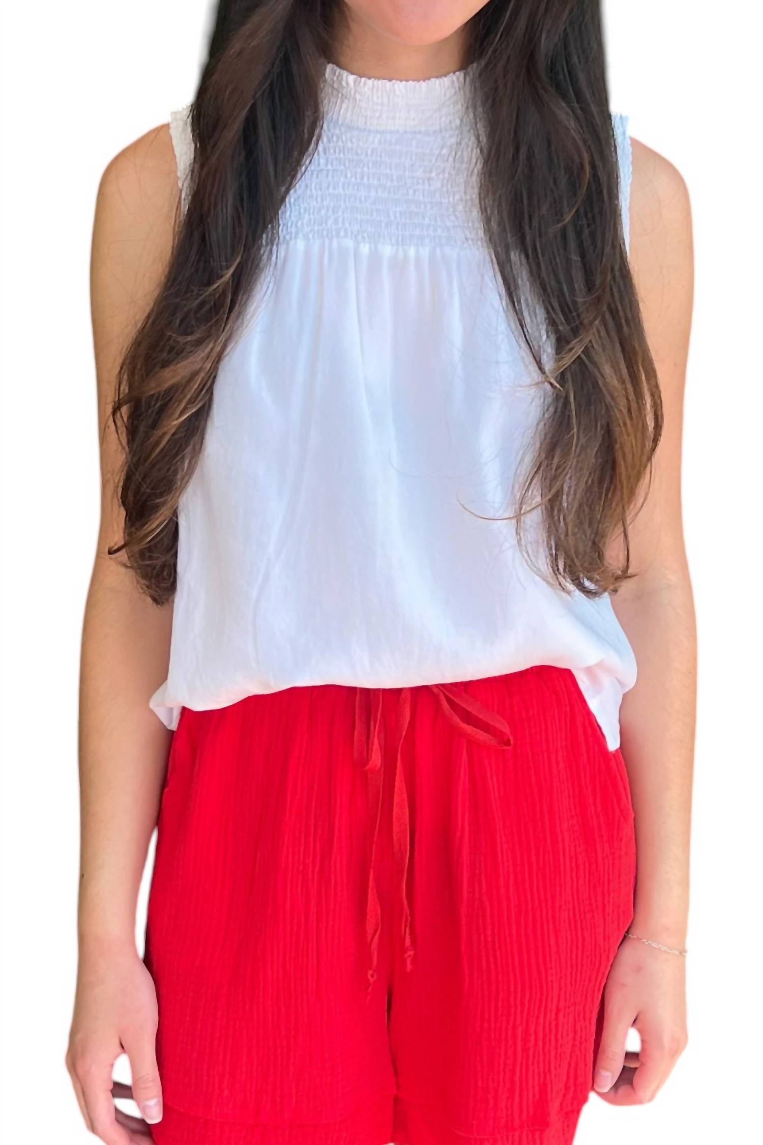 Майка без рукавов в оптически-белом цвете Velvet Heart, Optic White
Майка без рукавов в оптически-белом цвете Velvet Heart, Optic White