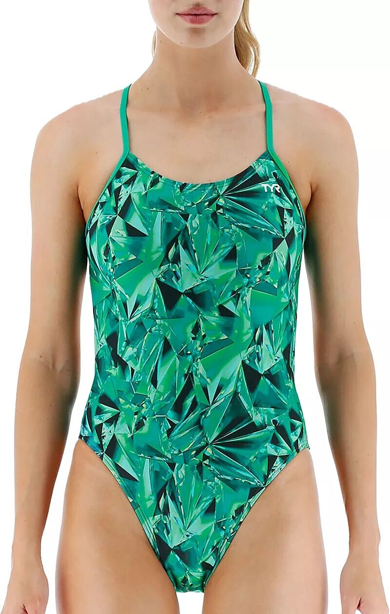 Женский купальник Tyr DuraFast с кристаллами и вырезами, зеленый
Женский купальник Tyr DuraFast с кристаллами и вырезами, зеленый