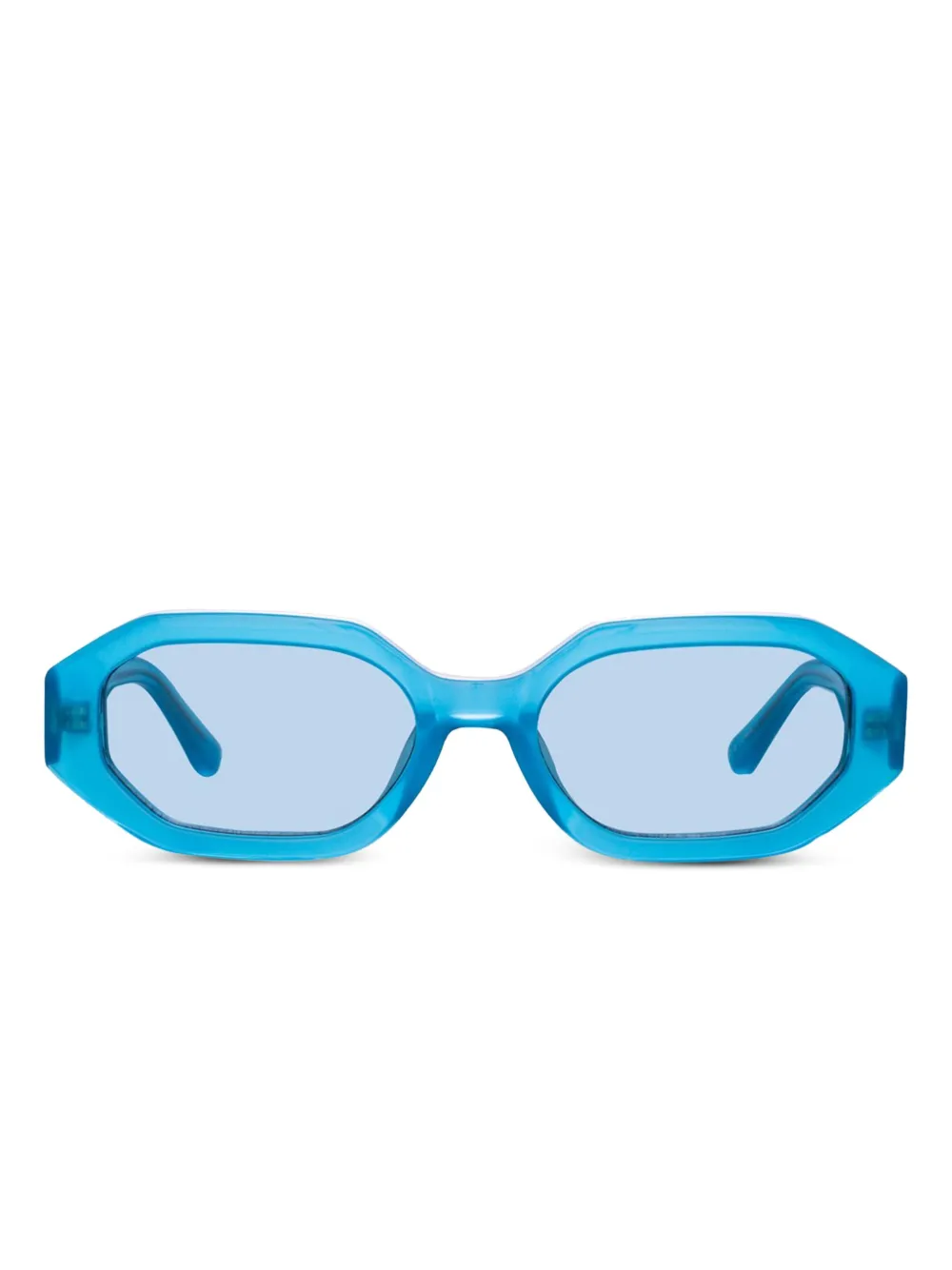 Солнцезащитные очки в геометрической оправе The Attico, синий 
Солнцезащитные очки в геометрической оправе The Attico, синий
