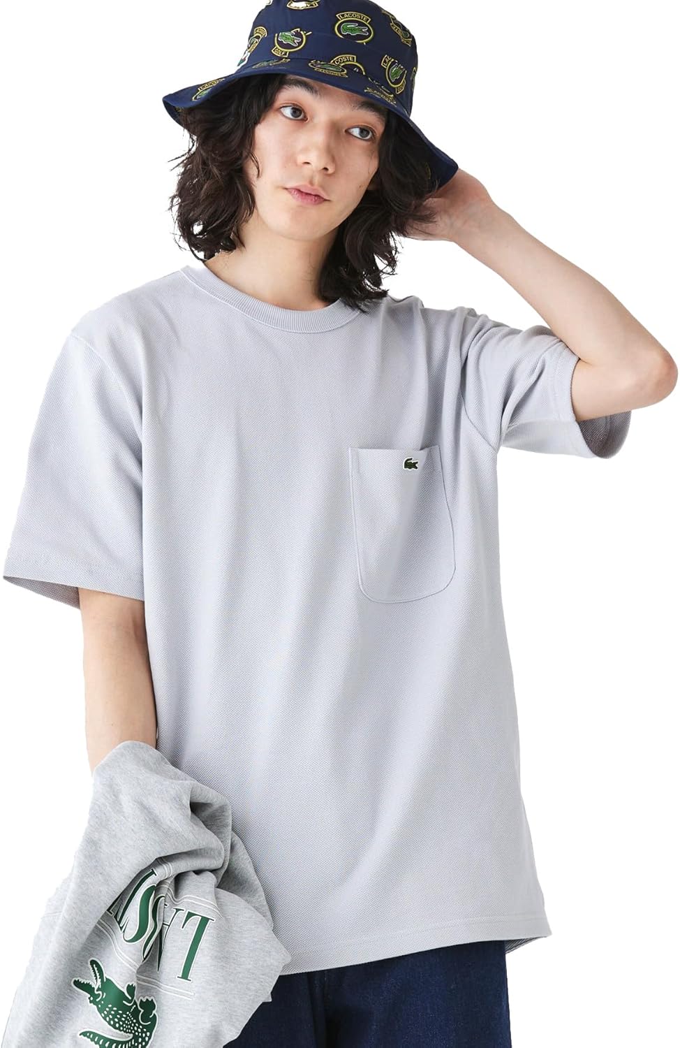 Мужская хлопковая трикотажная футболка Lacoste с коротким рукавом и карманом, серый
Мужская хлопковая трикотажная футболка Lacoste с коротким рукавом и карманом, серый