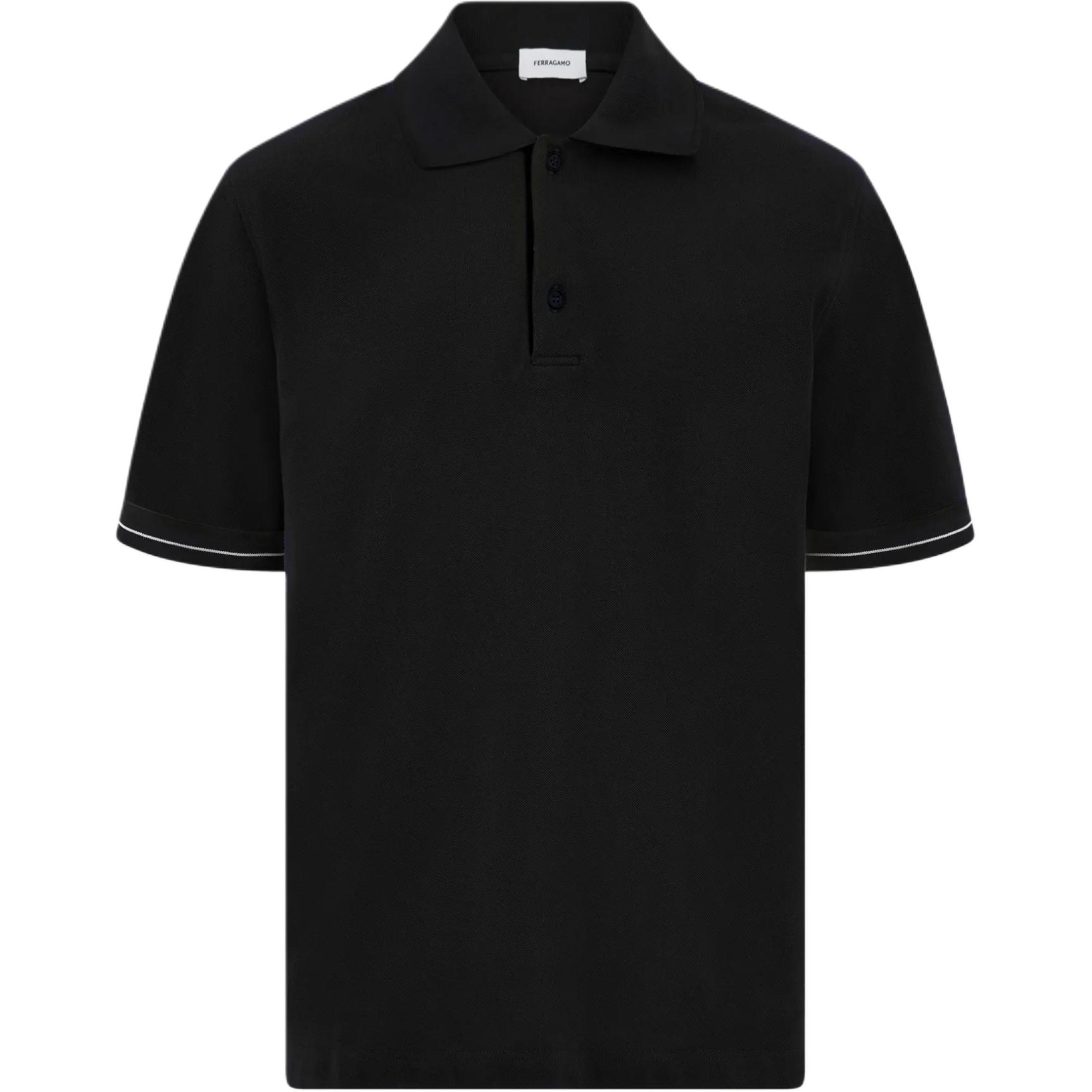 Поло с цветными блоками Ferragamo, черный
Поло с цветными блоками Ferragamo, черный