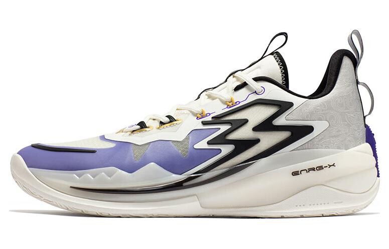 Баскетбольные кроссовки Big3 3.0 мужские с низким верхом белые/фиолетовые 361°