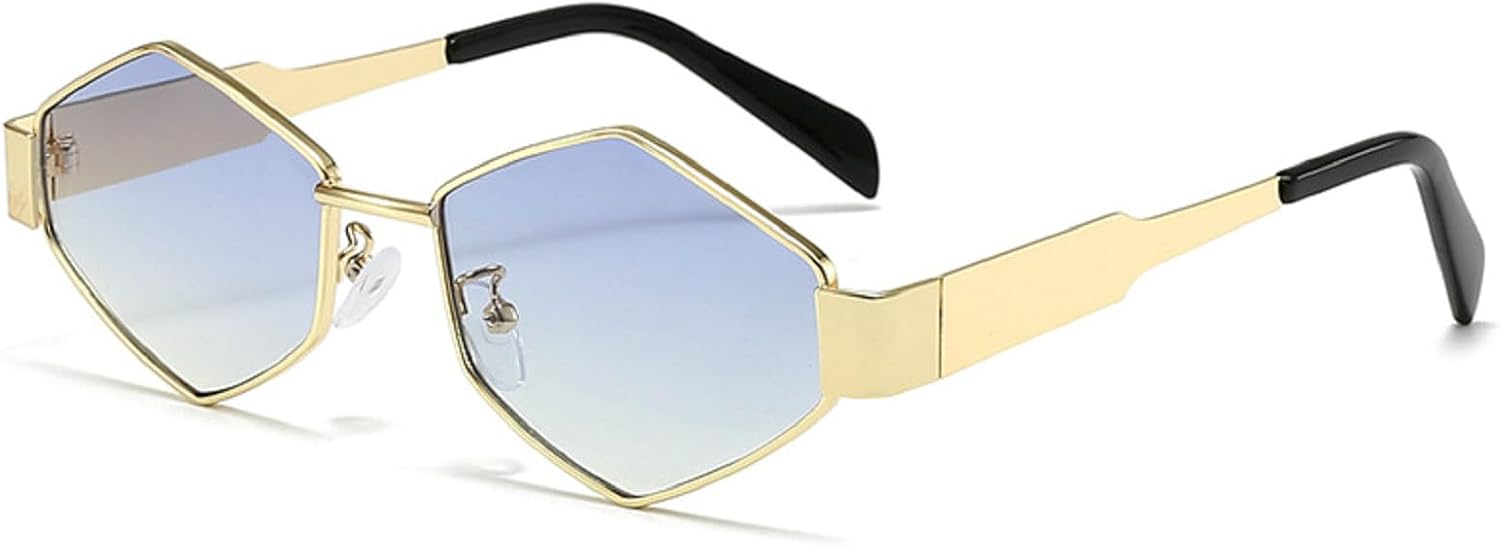 Солнцезащитные очки Hexagon для женщин 2024 года, люксовый бренд, винтажная металлическая оправа, панк-солнцезащитные очки для мужчин, уникальные многоугольные солнцезащитные очки mincl, Blue
Солнцезащитные очки Hexagon для женщин 2024 года, люксовый бренд, винтажная металлическая оправа, панк-солнцезащитные очки для мужчин, уникальные многоугольные солнцезащитные очки mincl, Blue