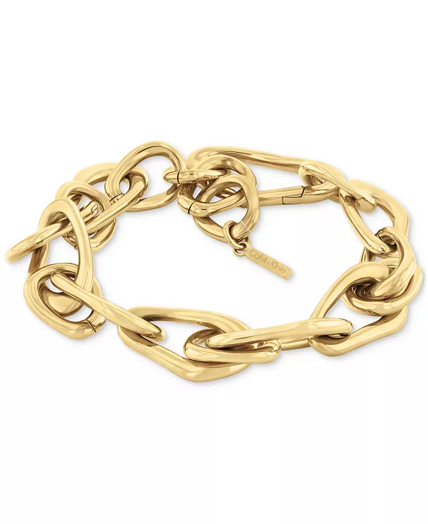 Браслет из нержавеющей стали с эффектными звеньями Calvin Klein, gold
Браслет из нержавеющей стали с эффектными звеньями Calvin Klein, gold