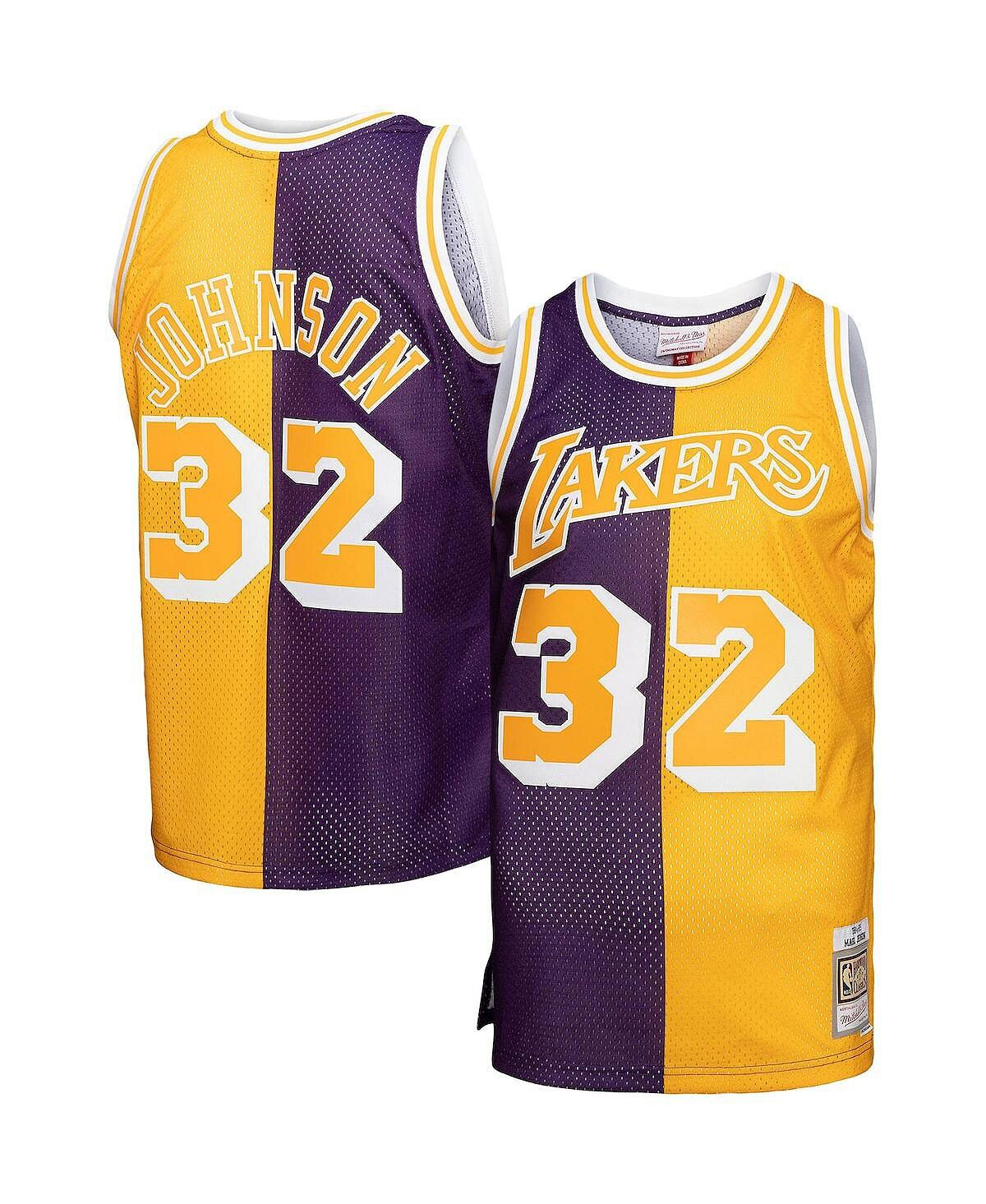 Мужская майка Magic Johnson Purple, Gold Los Angeles Lakers Big and Tall Hardwood Classics 1984-85 Split Swingman Mitchell & Ness
Мужская майка Magic Johnson Purple, Gold Los Angeles Lakers Big and Tall Hardwood Classics 1984-85 Split Swingman Mitchell & Ness