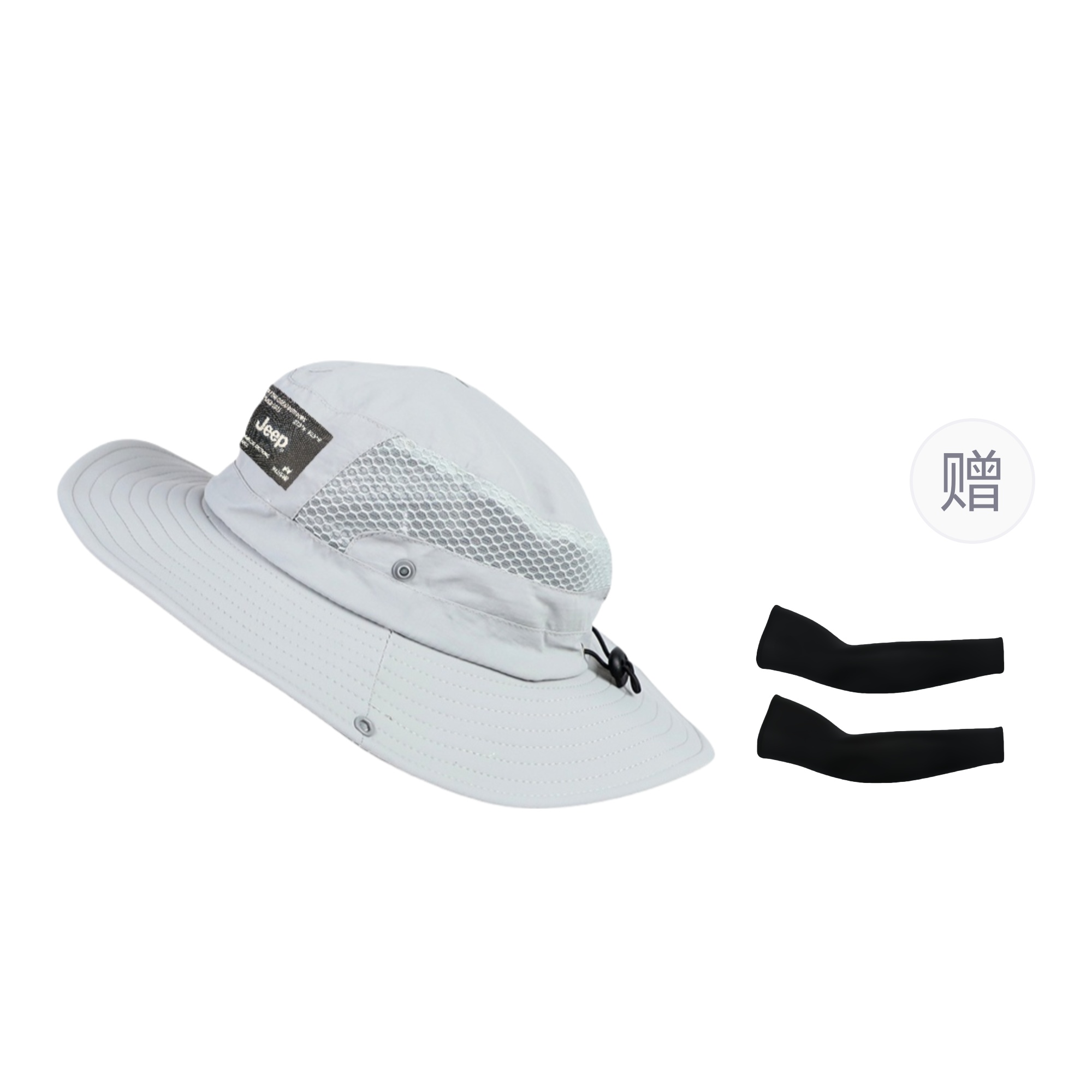 Полиэстеровая панама Unisex Jeep, светло-серый bucket hat+черный cooling arm sleeves
Полиэстеровая панама Unisex Jeep, светло-серый bucket hat+черный cooling arm sleeves