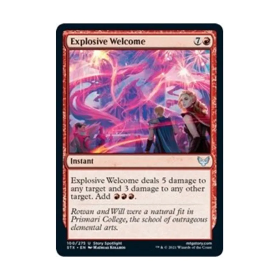 CCG Взрывное приветствие (U), MTG - Strixhaven - School of Mages
CCG Взрывное приветствие (U), MTG - Strixhaven - School of Mages