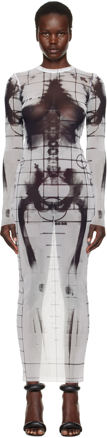 Бело-черное платье макси «The queletor» Jean Paul Gaultier
Бело-черное платье макси «The queletor» Jean Paul Gaultier