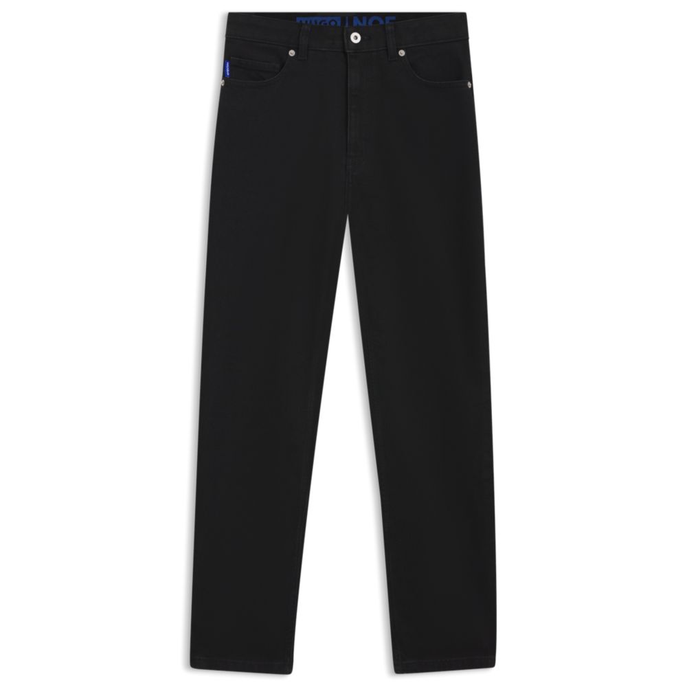 Черные джинсы Mom-fit с эффектом промывки HUGO
Черные джинсы Mom-fit с эффектом промывки HUGO