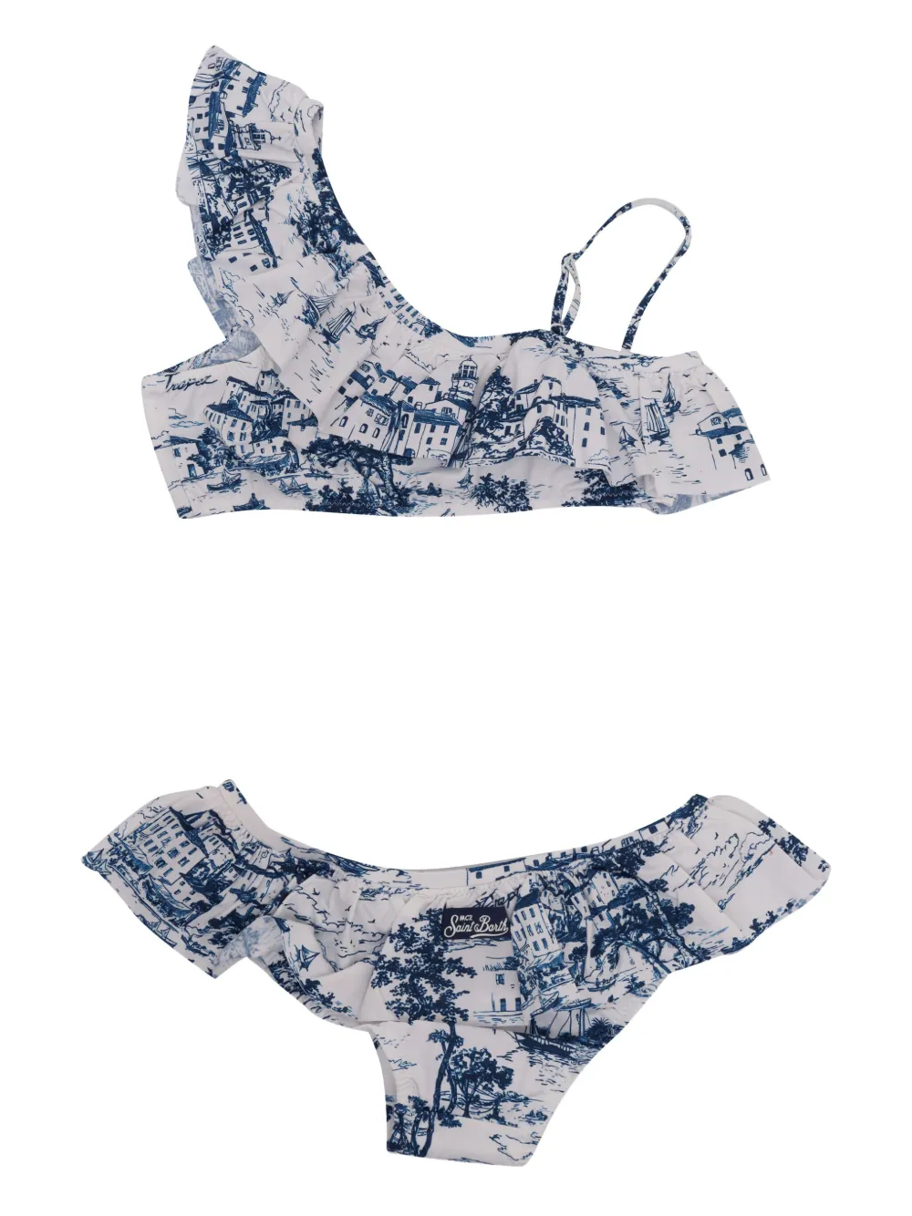 Бикини с асимметричными плечами и оборками MC2 Saint Barth Kids, синий
Бикини с асимметричными плечами и оборками MC2 Saint Barth Kids, синий